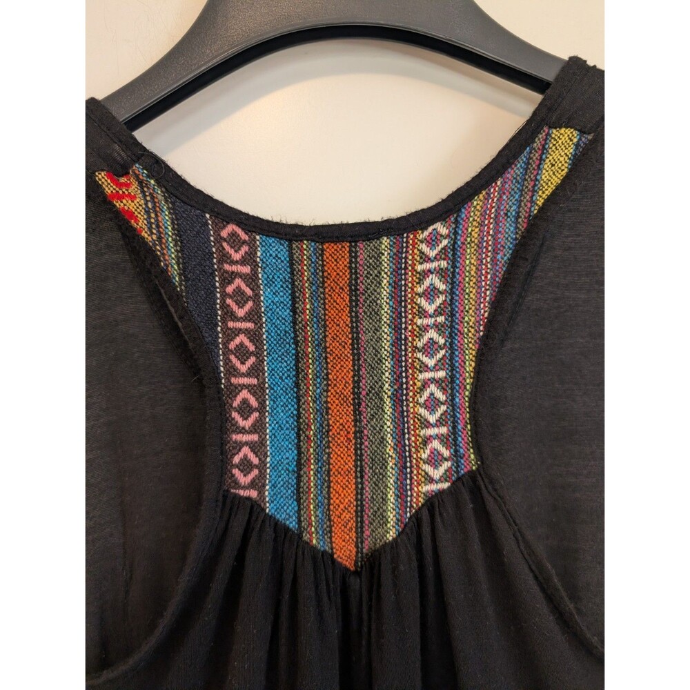 Blu Planet Aztec Woven Pocket Tank Top Rodeo Western Boho Festival Beach Medium - Picture 4 of 6
